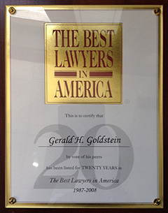 Best Lawyers in America - 20 Years