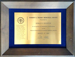 NACDL - Robert C. Heeney Memorial Award