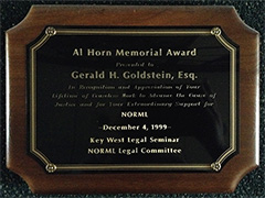 NORML - Al Horn Memorial Award