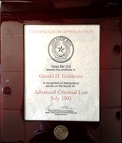 State Bar of Texas - Advanced Criminal Law CLE