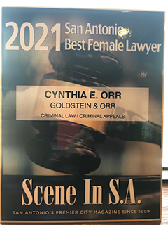 2021 San Antonio Best Female Lawyer - Scene In S.A.