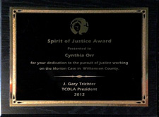 NACDL - Spirit of Justice Award - Cynthia Orr