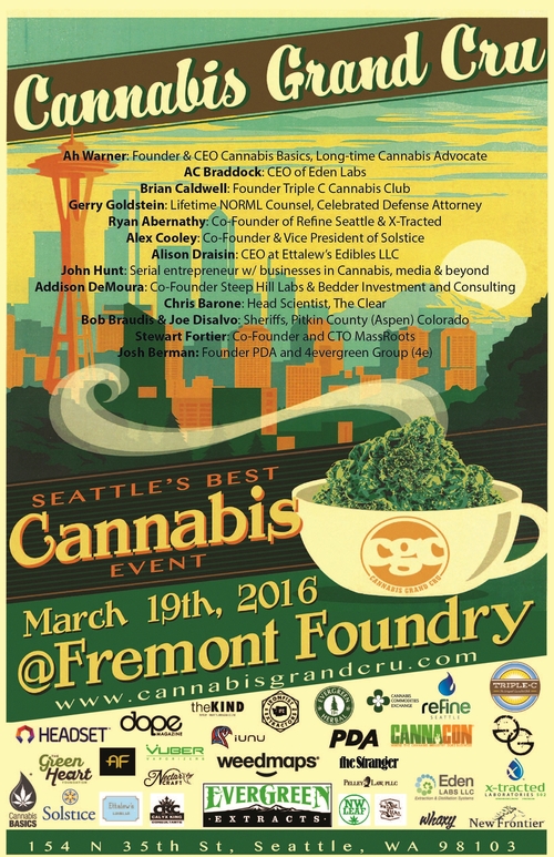 Gerry Goldstein to Speak at Upcoming Cannabis Grand Cru Event